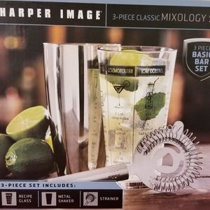 Sharper Image 3 Piece Mixologist Cocktail Kit NEW